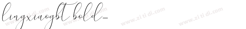 lingxiaogbt bold字体转换